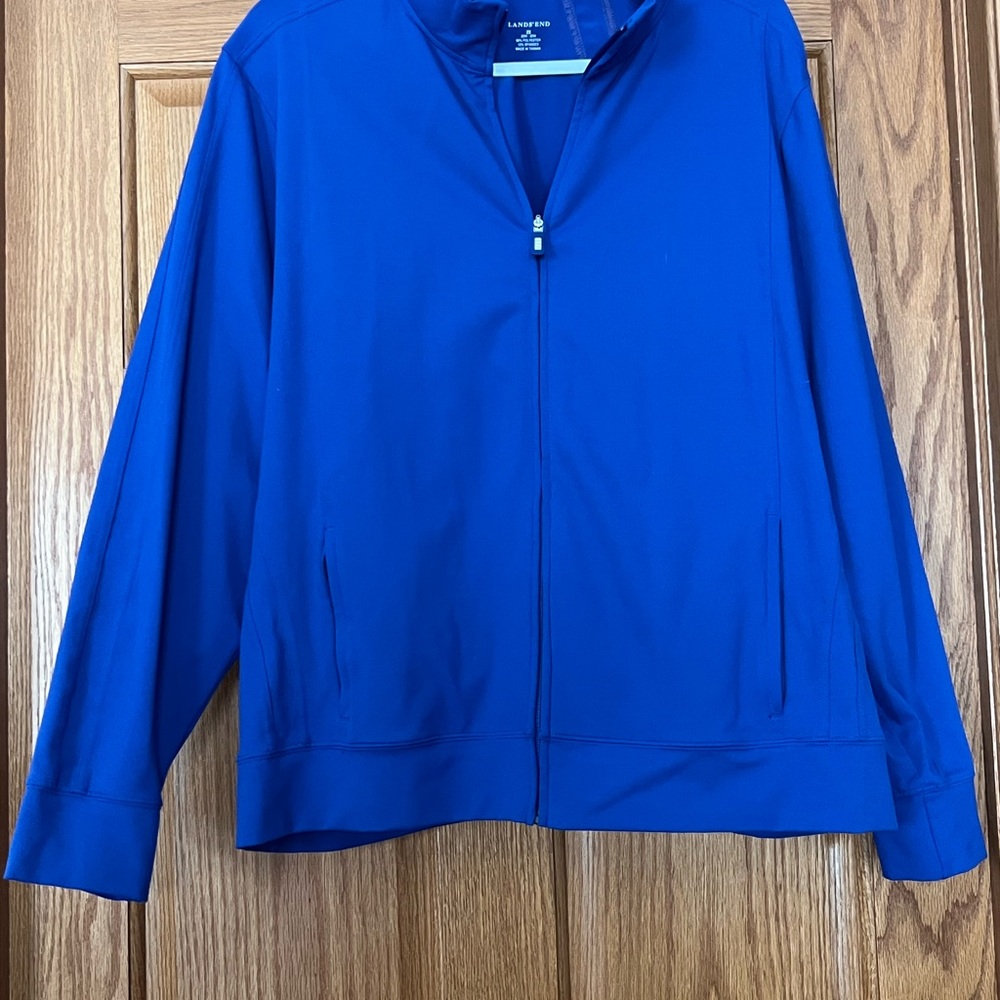 Lands' End Women's Vibrant Blue athletic Jacket